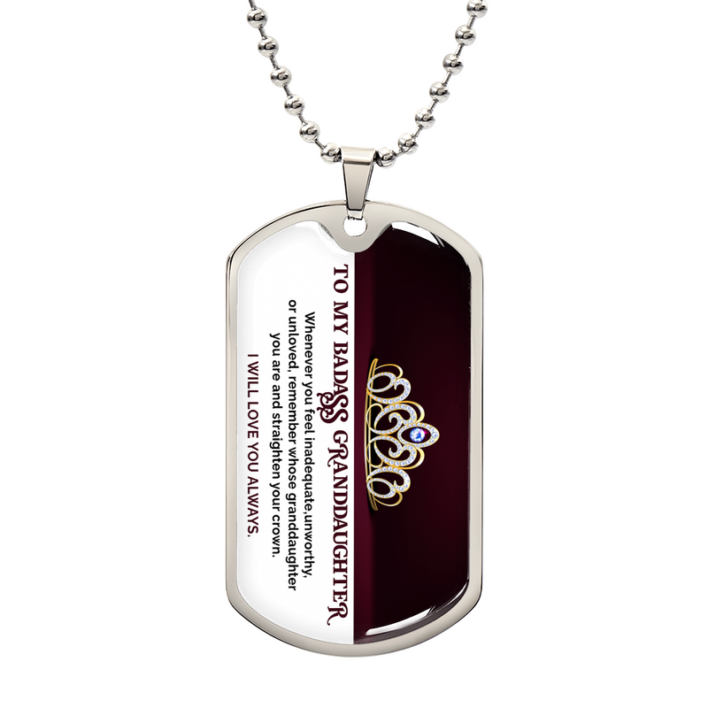 Mi nieta ruda - Collar con placa de identificación