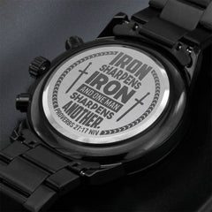 Hierro afila hierro (Proverbios 27:17) – Reloj de hombre