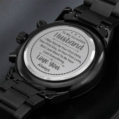 Para mi marido, tu último todo (negro carbón) - Reloj de hombre