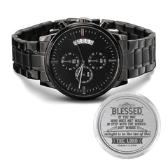 Bienaventurado el que... (Salmo 11-3 NVI) – Reloj de hombre