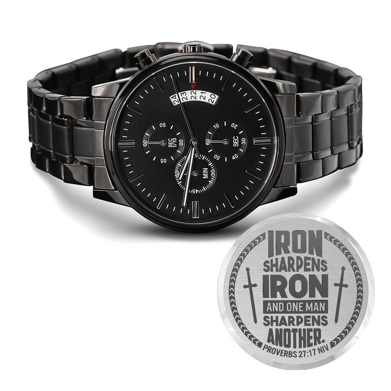 Hierro afila hierro (Proverbios 27:17) – Reloj de hombre