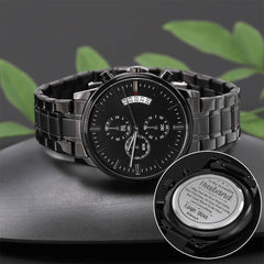 Para mi marido, tu último todo (negro carbón) - Reloj de hombre