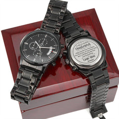 Para mi marido, tu último todo (negro carbón) - Reloj de hombre