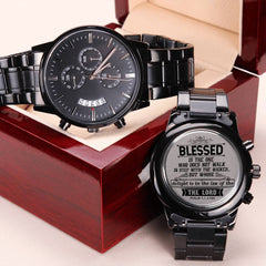 Bienaventurado el que... (Salmo 11-3 NVI) – Reloj de hombre