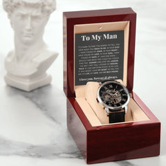 Para Mi Hombre, Mi Vida, Mi Amor, Mi Mejor Amigo – Reloj Calado de Lujo
