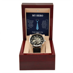 Mi héroe papá - Reloj calado