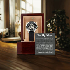 Para Mi Hombre, Mi Vida, Mi Amor, Mi Mejor Amigo – Reloj Calado de Lujo