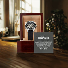 Para mi querido hijo, recuerda siempre que te amo – Reloj calado