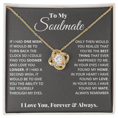 Para Mi Alma Gemela - Collar Nudo de Amor