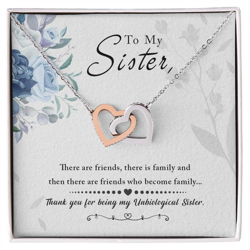 Para Mi Hermana - Collar Corazones Entrelazados