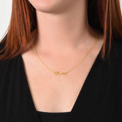 Collar con Nombre Estilo Clásico