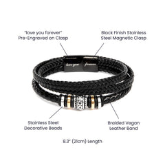 Tu Amor no es Solo un Sentimiento - Pulsera de Cuero de Significados
