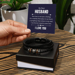 Tu Amor no es Solo un Sentimiento - Pulsera de Cuero de Significados
