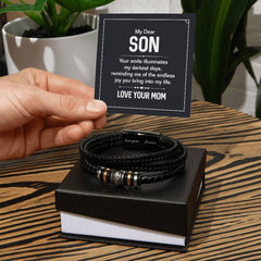Your Smile - Pulsera de cuero para hombre