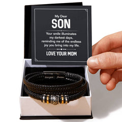 Your Smile - Pulsera de cuero para hombre