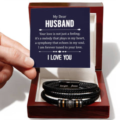 Tu Amor no es Solo un Sentimiento - Pulsera de Cuero de Significados