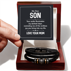 Your Smile - Pulsera de cuero para hombre