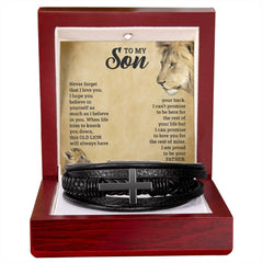 Para mi hijo - Pulsera con Cruz