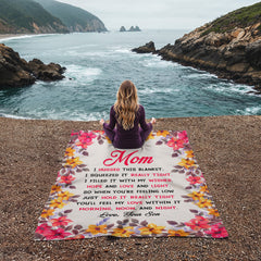 Mamá, tendrás mi amor en ella – Manta de forro polar de coral