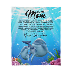 Para mamá, sé que no es fácil - Manta polar de jersey